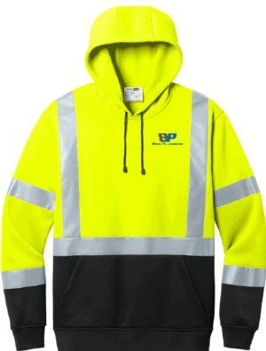 CornerStone ANSI 107 Class 3 Heavy-Duty Fleece Pullover Hoodie - CSF301 -Beis Plumbing
