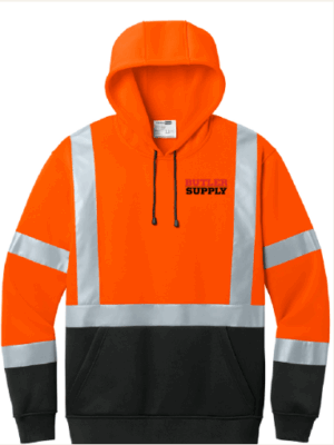 CornerStone ANSI 107 Class 3 Heavy-Duty Fleece Pullover Hoodie - CSF301  - Butler Supply