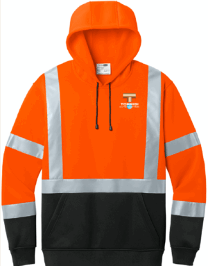 CornerStone ANSI 107 Class 3 Heavy-Duty Fleece Pullover Hoodie - CSF301 - Torrisi