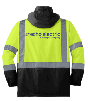 CornerStone - ANSI 107 Class 3 Safety Windbreaker - CSJ25  - Echo Electric