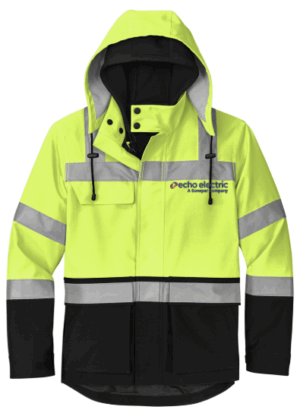 CornerStone ANSI 107 Class 3 Waterproof Ripstop 3-In-1 Parka - CSJ502  - Echo Electric