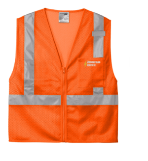 CornerStone ANSI 107 Class 2 Mesh Zippered Vest - CSV102 - Zimmerman