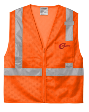 CornerStone ANSI 107 Class 2 Mesh Zippered Vest - CSV102  - Commercial Electric Motor