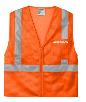CornerStone ANSI 107 Class 2 Mesh Zippered Vest - CSV102 - Ferguson