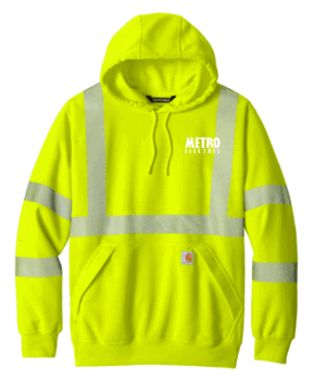 Carhartt ANSI 107 Class 3 Hooded Sweatshirt CT104987  - Metro Electric