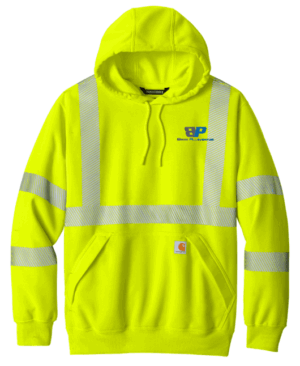 Carhartt ANSI 107 Class 3 Hooded Sweatshirt CT104987 -Beis Plumbing