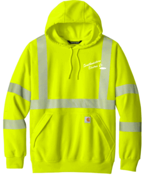 Carhartt ANSI 107 Class 3 Hooded Sweatshirt CT104987  - Southwestern Electrical