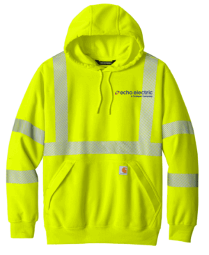 Carhartt ANSI 107 Class 3 Hooded Sweatshirt CT104987  - Echo Electric