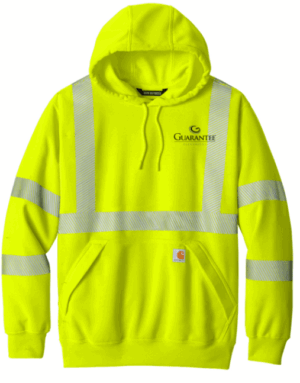 Carhartt ANSI 107 Class 3 Hooded Sweatshirt CT104987 - Guarantee Electric
