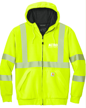 Carhartt ANSI 107 Class 3 Lined Full-Zip Sweatshirt - CT104988  - Metro Electric