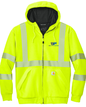 Carhartt ANSI 107 Class 3 Lined Full-Zip Sweatshirt - CT104988 -Beis Plumbing