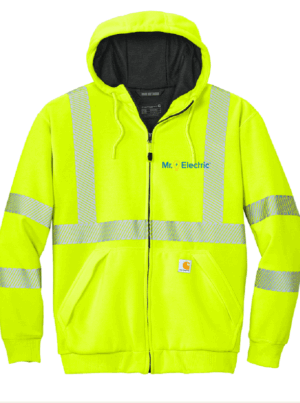 Carhartt ANSI 107 Class 3 Lined Full-Zip Sweatshirt - CT104988  - Mr Electric