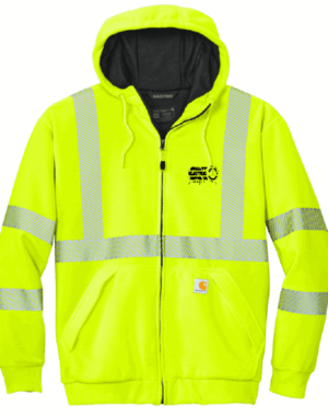 Carhartt ANSI 107 Class 3 Lined Full-Zip Sweatshirt - CT104988  - Quality Electric Motor