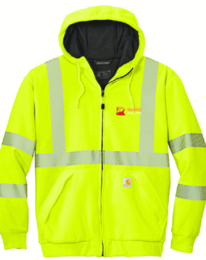 Carhartt ANSI 107 Class 3 Lined Full-Zip Sweatshirt - CT104988 - Rosco