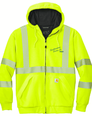 Carhartt ANSI 107 Class 3 Lined Full-Zip Sweatshirt - CT104988  - Southwestern Electrical