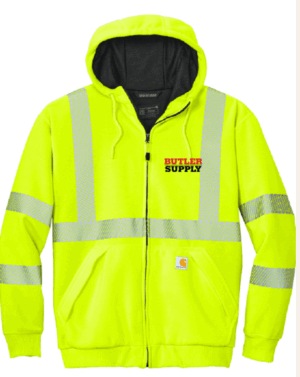 Carhartt ANSI 107 Class 3 Lined Full-Zip Sweatshirt - CT104988  - Butler Supply