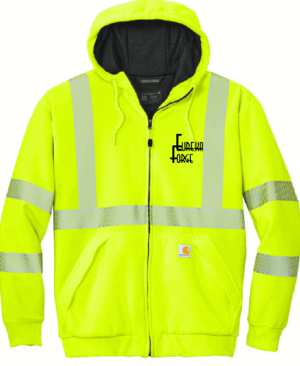 Carhartt ANSI 107 Class 3 Lined Full-Zip Sweatshirt - CT104988 - Eureka Forge