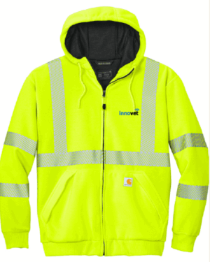 Carhartt ANSI 107 Class 3 Lined Full-Zip Sweatshirt - CT104988 - Innovet Electric