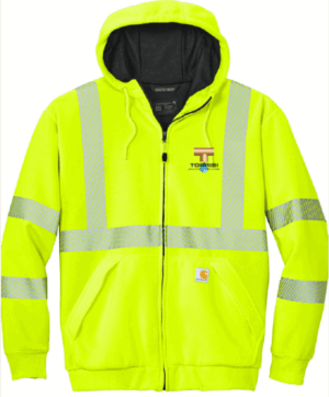 Carhartt ANSI 107 Class 3 Lined Full-Zip Sweatshirt - CT104988 - Torrisi