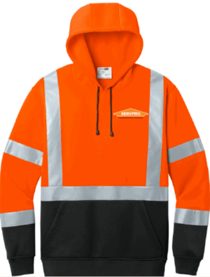 CornerStone ANSI 107 Class 3 Heavy-Duty Fleece Pullover Hoodie - CSF301  - ServPro