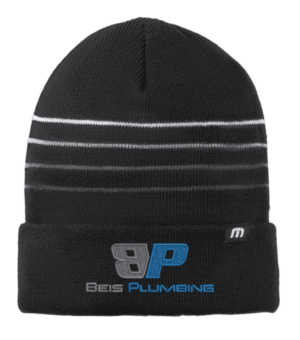 TravisMathew Striped Cuffed Beanie - TM1MY393 -Beis Plumbing