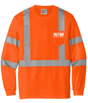 CornerStone  ANSI 107 Class 3 Mesh Long Sleeve Tee - CS203  - Metro Electric