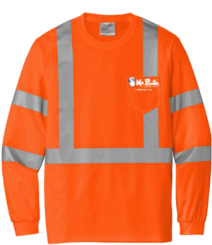 CornerStone  ANSI 107 Class 3 Mesh Long Sleeve Tee - CS203 - Mr Rooter