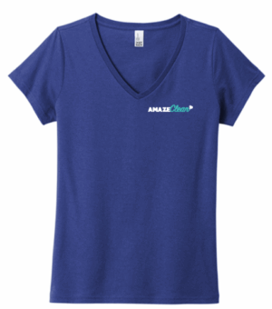 District Women's The Concert Tee V-Neck - DT5002 - Amaze Clean