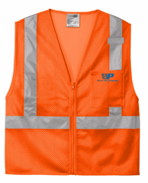CornerStone ANSI 107 Class 2 Mesh Zippered Vest - CSV102 -Beis Plumbing