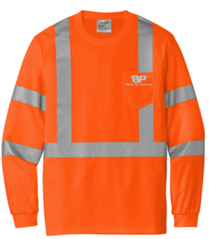 CornerStone  ANSI 107 Class 3 Mesh Long Sleeve Tee - CS203 -Beis Plumbing