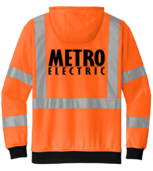 CornerStone A107 Class 3 Heavy-Duty Fleece Full-Zip Hoodie - CSF300  - Metro Electric