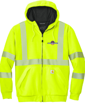 Carhartt ANSI 107 Class 3 Lined Full-Zip Sweatshirt - CT104988 - American Boiler