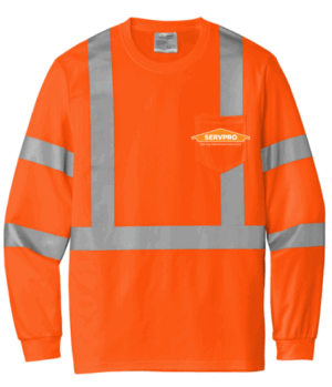 CornerStone  ANSI 107 Class 3 Mesh Long Sleeve Tee - CS203  - ServPro