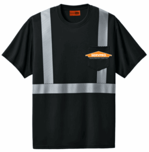 CornerStone Enhanced Visibility Segmented Tape Tee - CS206  - ServPro