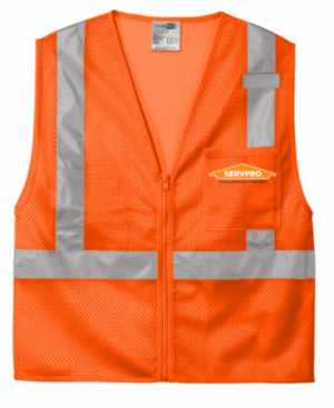 CornerStone ANSI 107 Class 2 Mesh Zippered Vest - CSV102  - ServPro