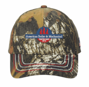 Port Authority Americana Contrast Stitch Camouflage Cap - C909 - American Boiler