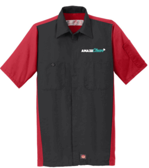 Red Kap Short Sleeve Ripstop Crew Shirt - SY20 - Amaze Clean