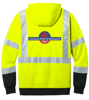 CornerStone ANSI 107 Class 3 Heavy-Duty Fleece Pullover Hoodie - CSF301 - American Boiler