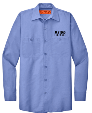 Red Kap Long Sleeve Industrial Work Shirt - SP14  - Metro Electric