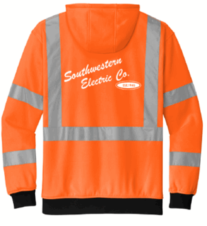 CornerStone A107 Class 3 Heavy-Duty Fleece Full-Zip Hoodie - CSF300  - Southwestern Electrical