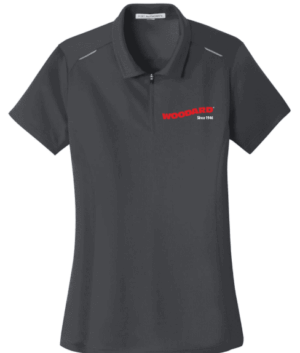 Port Authority Women's Pinpoint Mesh Zip Polo - L580  -  Woodard