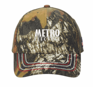 Port Authority Americana Contrast Stitch Camouflage Cap - C909  - Metro Electric