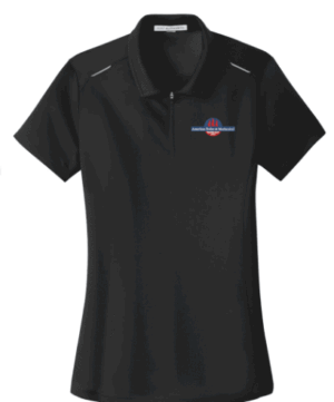 Port Authority Women's Pinpoint Mesh Zip Polo - L580 - American Boiler