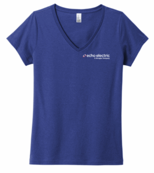 District Women's The Concert Tee V-Neck - DT5002  - Echo Electric