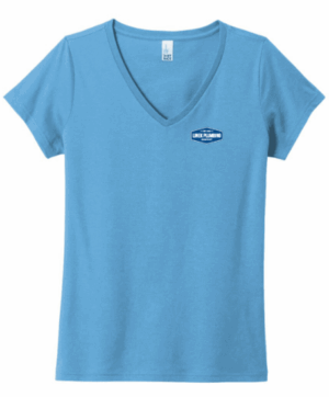 District Women's The Concert Tee V-Neck - DT5002 -Linek Plumbing