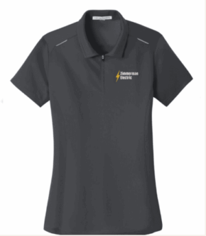 Port Authority Women's Pinpoint Mesh Zip Polo - L580 - Zimmerman