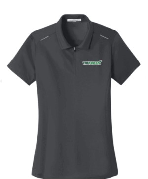 Port Authority Women's Pinpoint Mesh Zip Polo - L580 - TruGreen