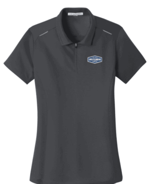 Port Authority Women's Pinpoint Mesh Zip Polo - L580 -Linek Plumbing