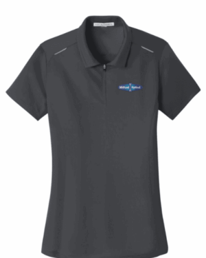 Port Authority Women's Pinpoint Mesh Zip Polo - L580 - Midland Optical