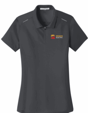 Port Authority Women's Pinpoint Mesh Zip Polo - L580 - Rosco